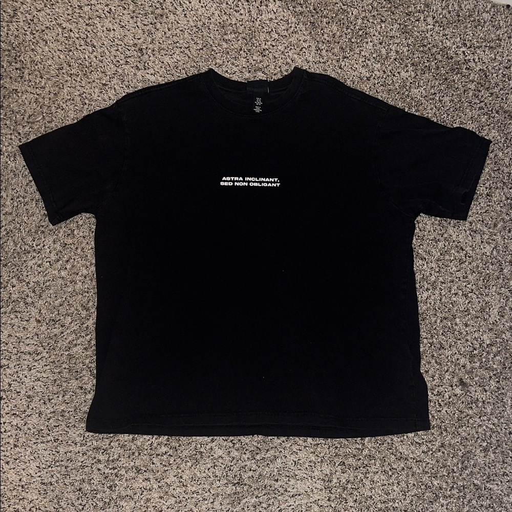 Black Oversized H&M Graphic Tee